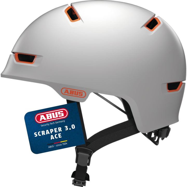 ABUS Stadthelm Scraper 3.0 ACE - Robuster Fahrradhelm für den Stadtverkehr - für Damen und Herren M