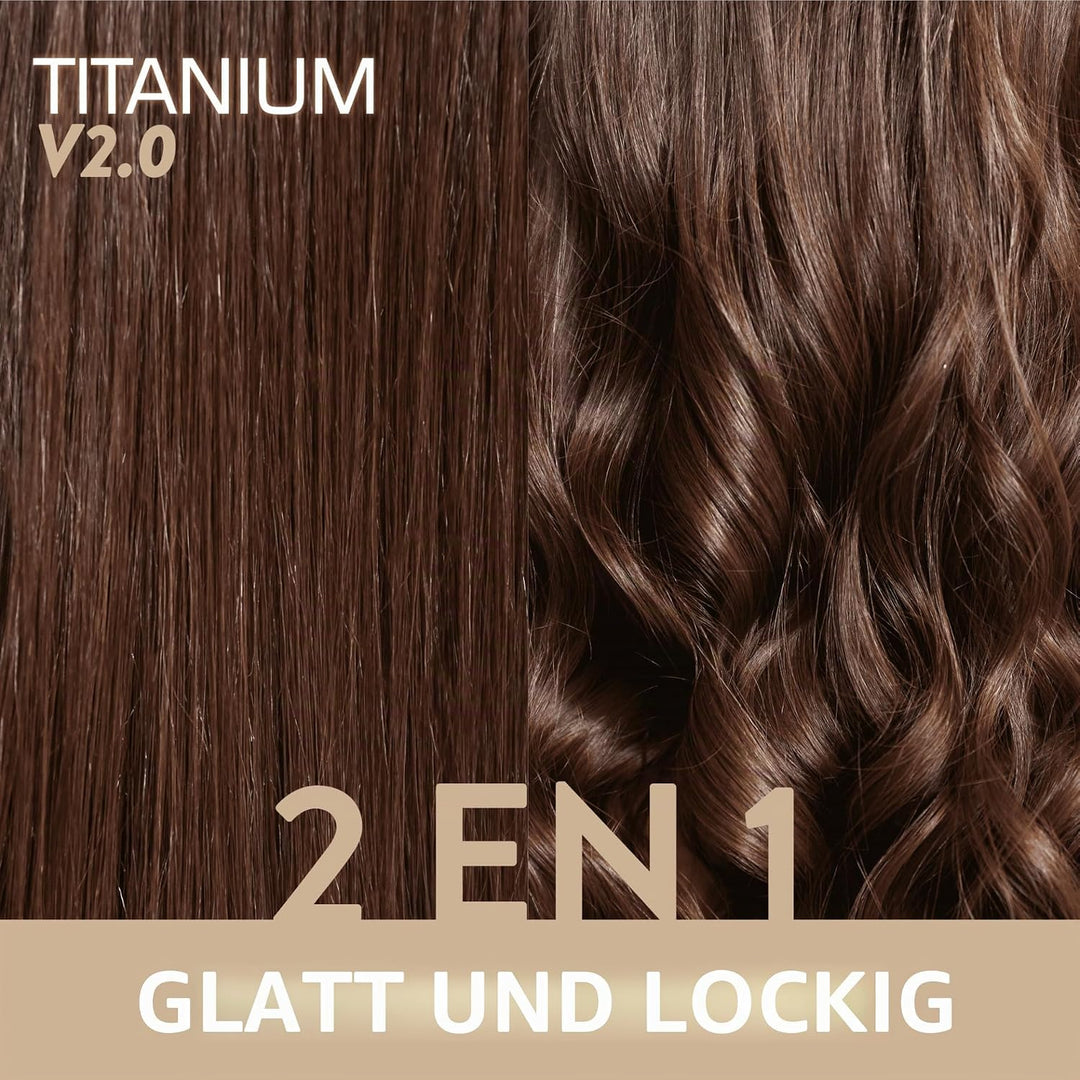 Dampfglätter - DEMELISS Titanium V2.0 Dreams Edition - SAINT ALGUE - Langanhaltende Haarglättung - N
