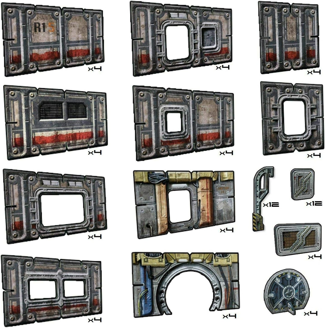 Battle Systems - BSTSFC003 - Outlands Core Set - 28-mm-Sci-Fi-Tabletop-Miniatur-Spielfeld - Multi-Le