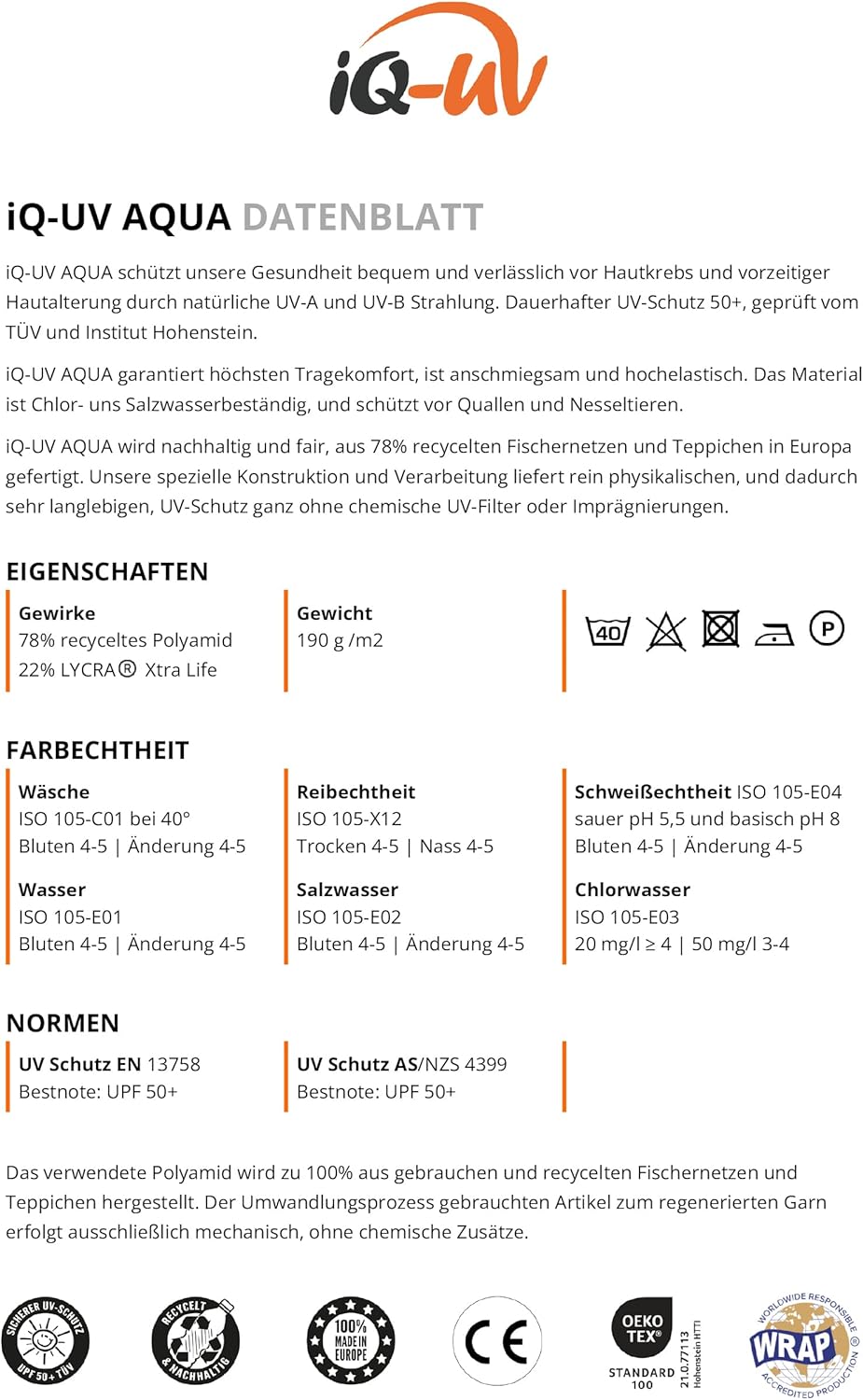 iQ-UV Sportshirt Damen Langarm – Elastisches UV Shirt für Damen für Wasser & Sport – Rash Guard mit