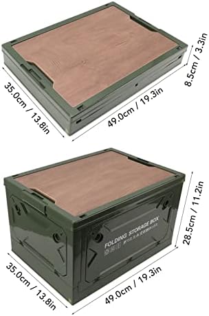 Qcwwy Faltbare Camping-Aufbewahrungsbox, Zusammenklappbare Aufbewahrungsbox, Starke Tragfähigkeit, 5