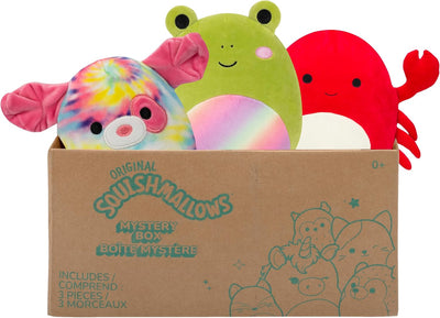 Squishmallows SQCR04665 - Mystery Box, enthält 3x 20cm Überraschungs-Squishmallows, offizielles Jazw