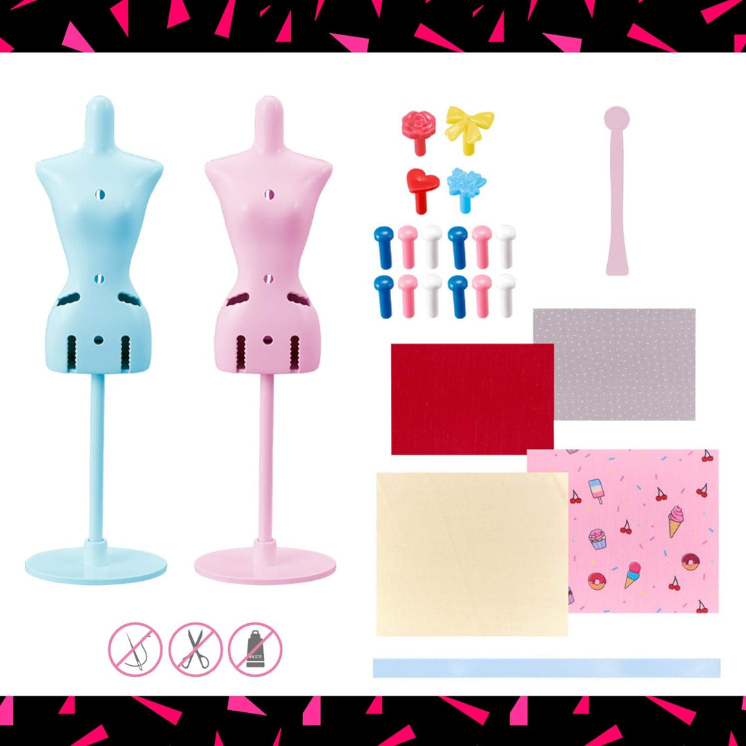 Bandai Harumika – Designer-Set Deluxe – Thema Yummy All Over – Bastelset – Kreiere ohne Nadel und Fa
