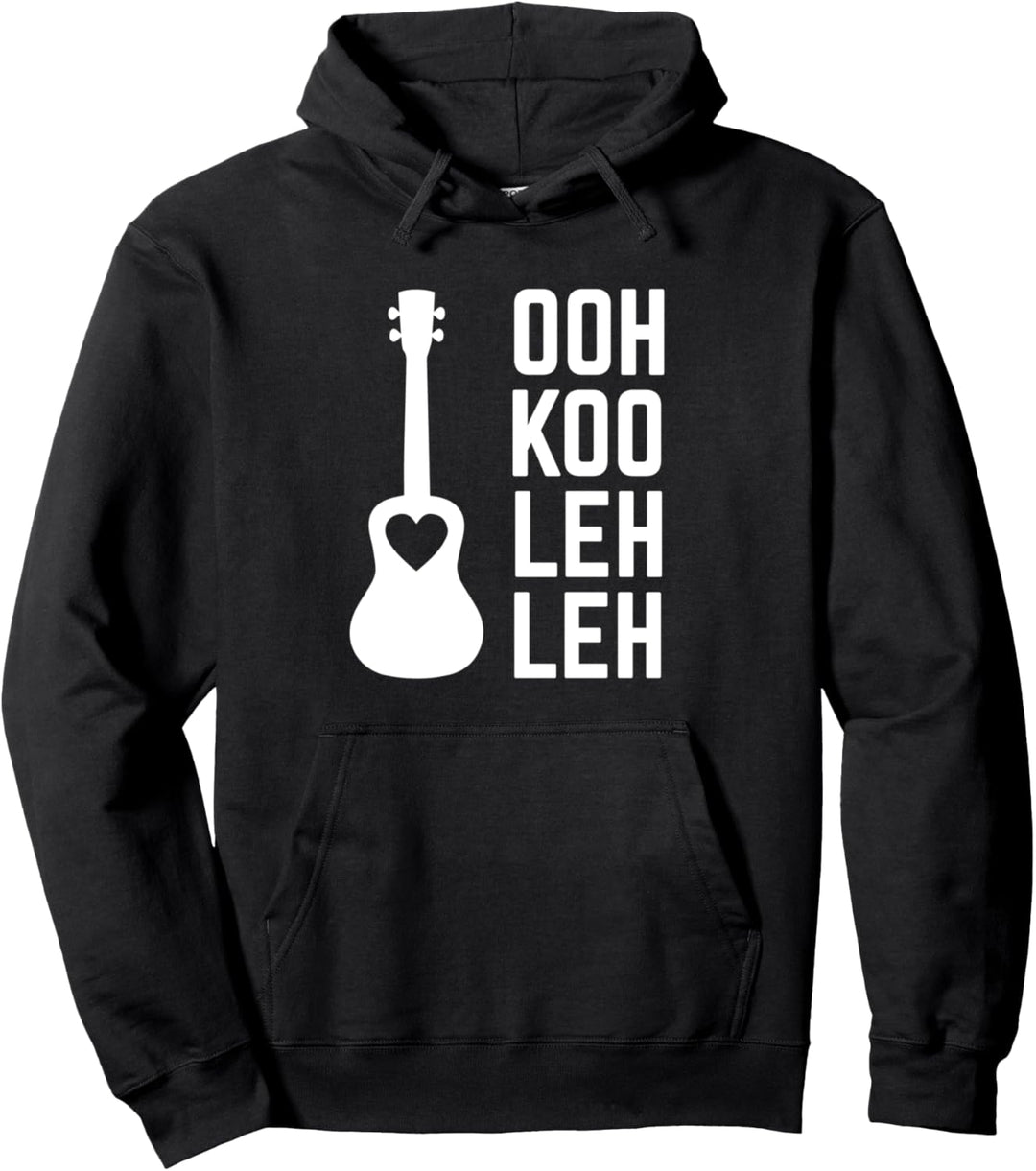 Lustige Ukelele Hawaiianische Aussprache für Uke-Spieler Pullover Hoodie