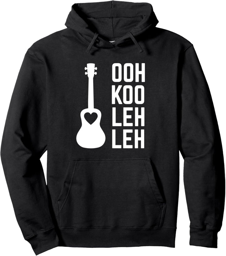 Lustige Ukelele Hawaiianische Aussprache für Uke-Spieler Pullover Hoodie