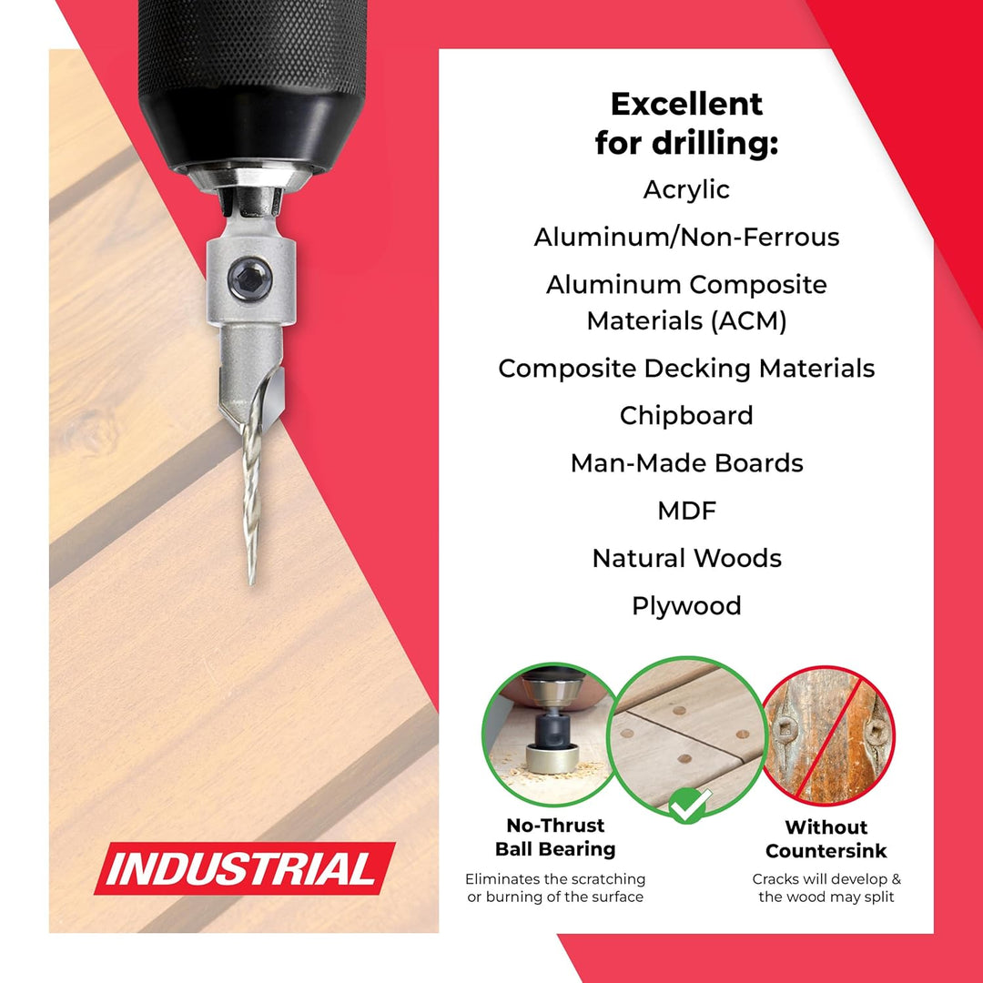 Amana Tool AMS-620 Kegelsenker, 10-teilig AMS-620 10-Pc, AMS-620 10-Pc