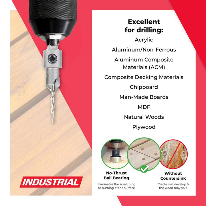 Amana Tool AMS-620 Kegelsenker, 10-teilig AMS-620 10-Pc, AMS-620 10-Pc