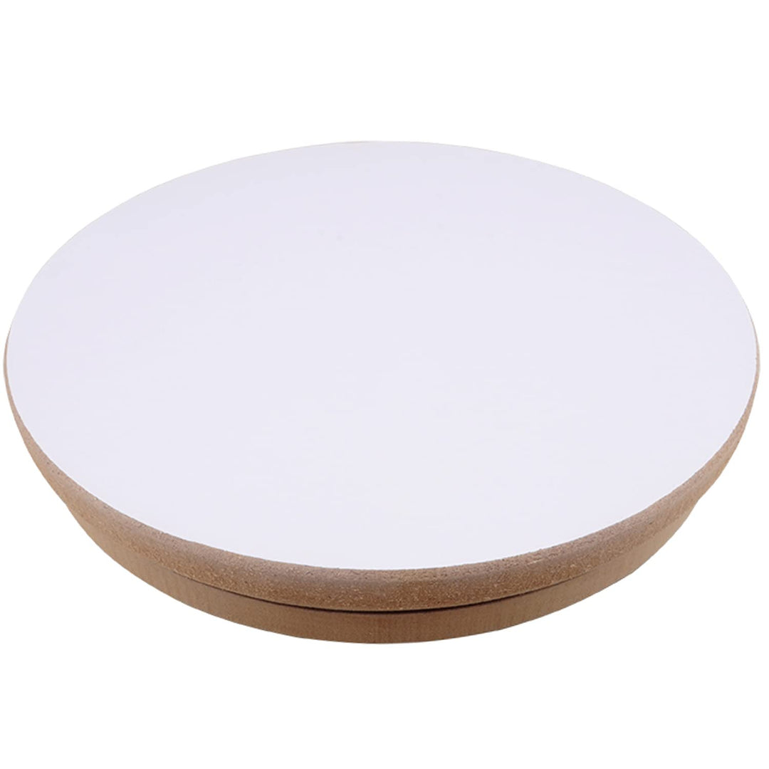 KUNSTIFY Töpferscheibe I Rund I 30cm Durchmesser, Höhe 5 cm MDF Drehscheibe Drehteller für Töpferei