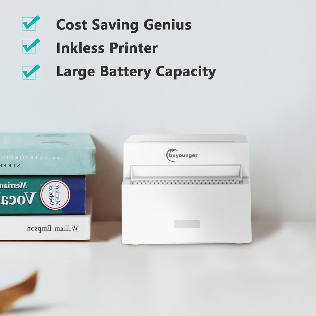 Mini Drucker – Klavier Thermodrucker für Smartphone, Bluetooth Kleiner Fotodrucker & Sticker Drucker