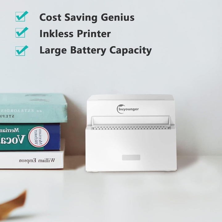 Mini Drucker – Klavier Thermodrucker für Smartphone, Bluetooth Kleiner Fotodrucker & Sticker Drucker