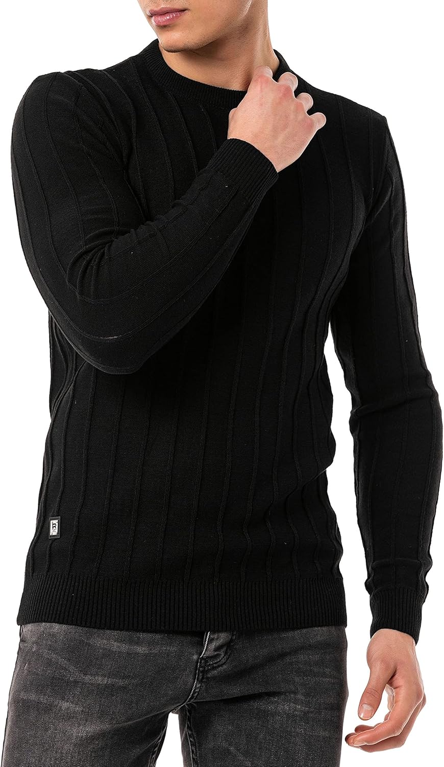 Red Bridge Herren Strickpullover Pullover L Schwarz, L Schwarz