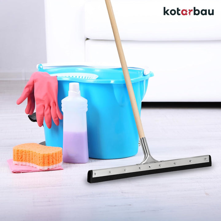 KOTARBAU® Gummiabzieher - Wasserschieber - 60 cm – Bodenabzieher - Schaumstoff-Wasserabzieher – für