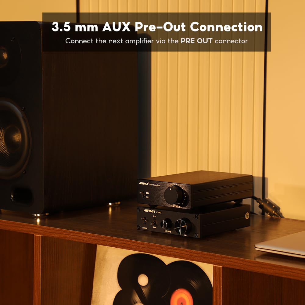 Upgrade AIYIMA A07 Premium TPA3255 Power Mini-Verstärker 4 Ohm 300Wx2 HiFi Class D Integrated Amp 2