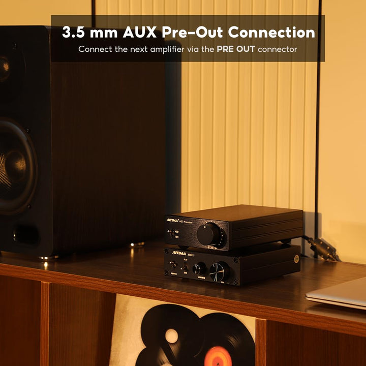 Upgrade AIYIMA A07 Premium TPA3255 Power Mini-Verstärker 4 Ohm 300Wx2 HiFi Class D Integrated Amp 2