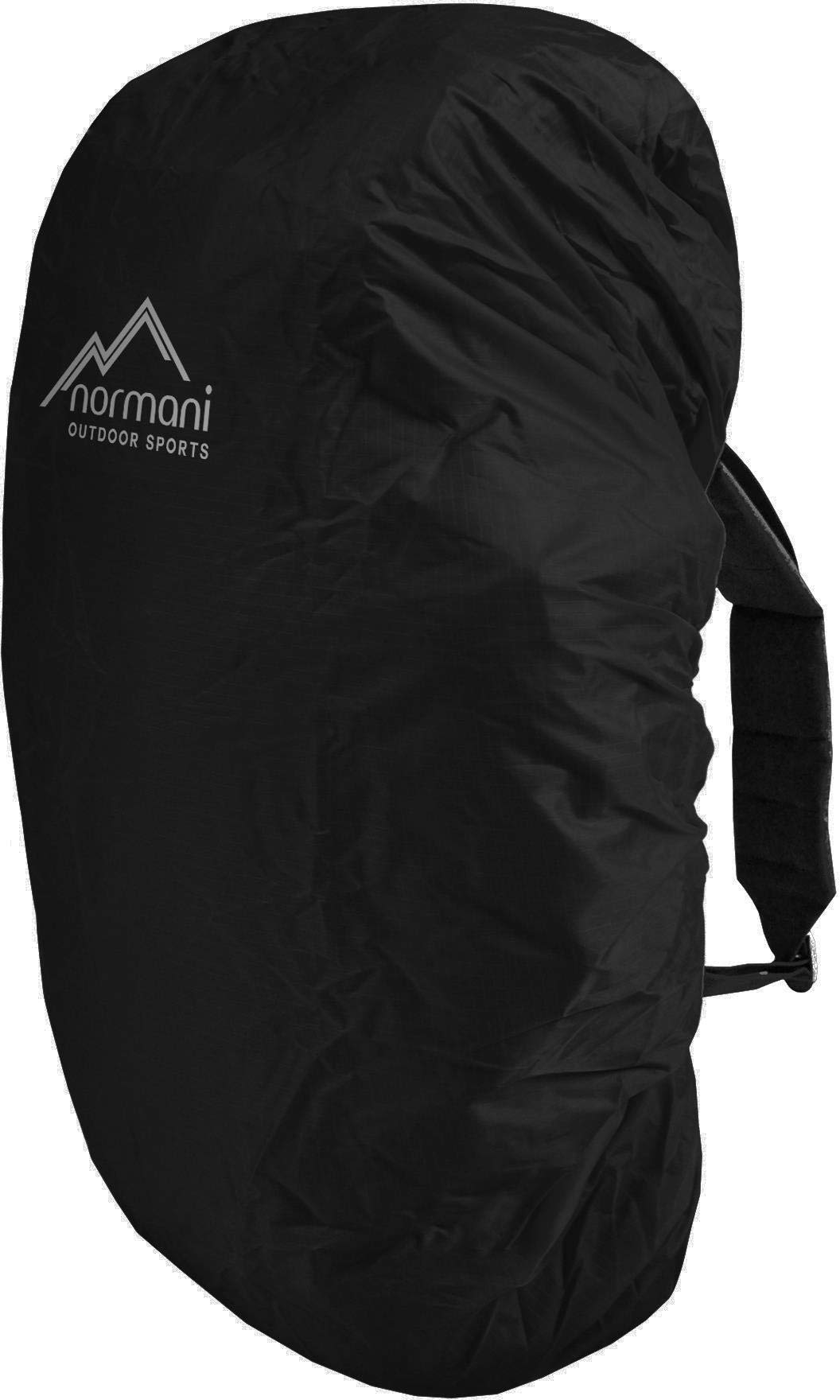 normani wasserdichter Regenueberzug Raincover Regenhülle für Backpacks Rucksack Dunkelschwarz 100-13