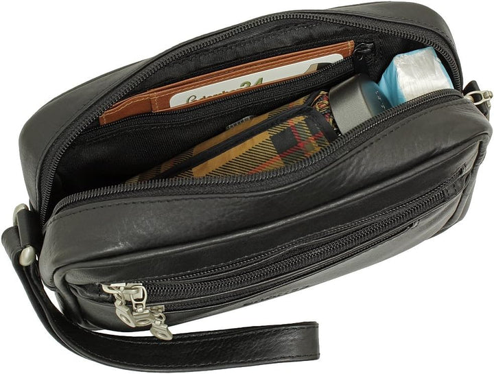 Branco Business Herren Handgelenktasche Herrentasche Damen Tasche Leder schwarz | braun | natur - se