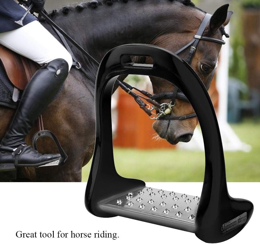 Zerodis Aluminium Steigbügel, Bunte rutschfeste Reitbügel Rostschutz Leichter Reitbügel mit Lackieru