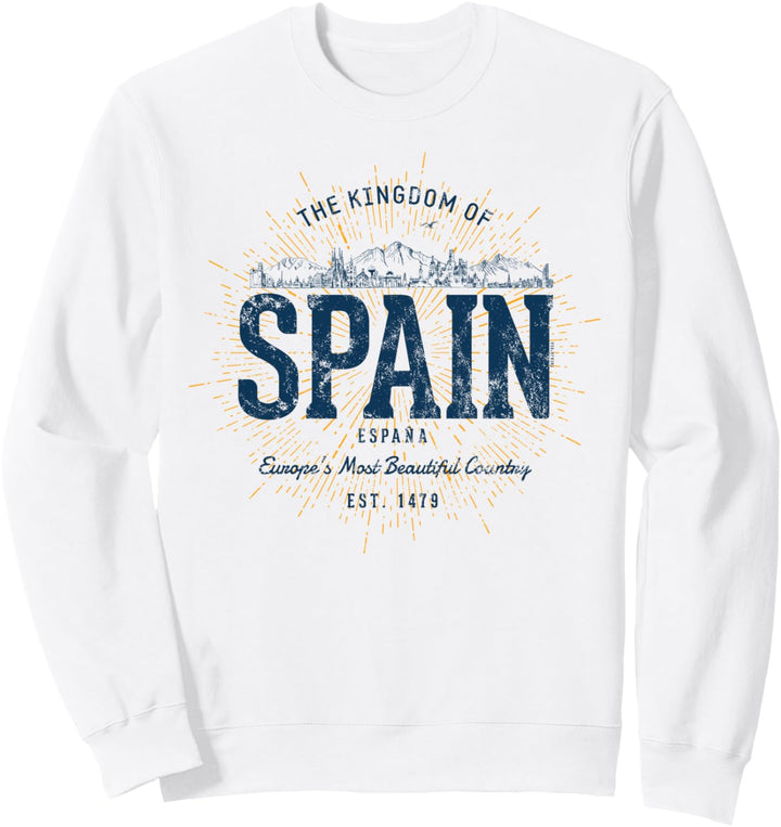 Spain Retro Stil Vintage Spanien Sweatshirt