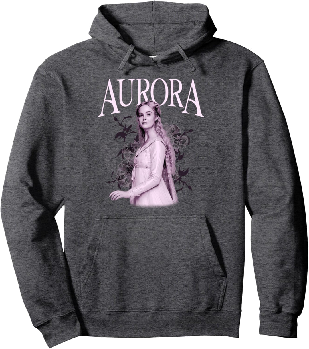 Disney Maleficent Mistress Of Evil Aurora Floral Background Pullover Hoodie