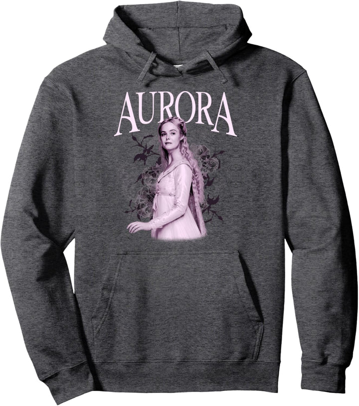 Disney Maleficent Mistress Of Evil Aurora Floral Background Pullover Hoodie