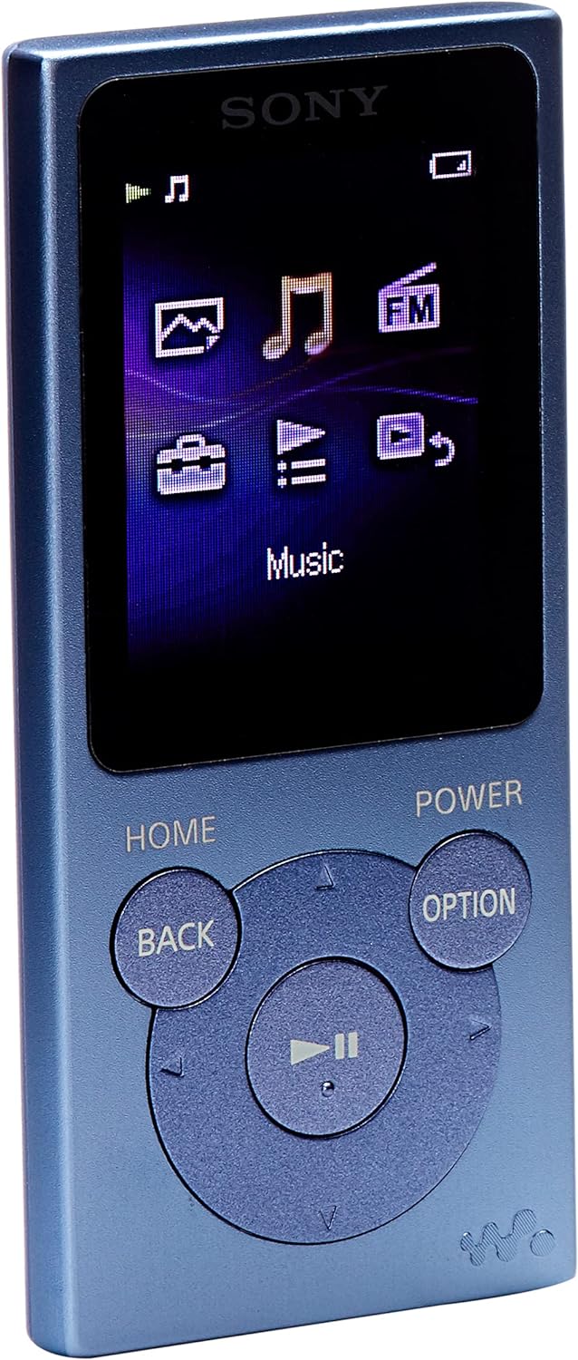 Sony NW-E394 Walkman 8GB (Speicherung von Fotos, UKW-Radio-Funktion) blau & MDR-ZX310W Lifestyle Kop