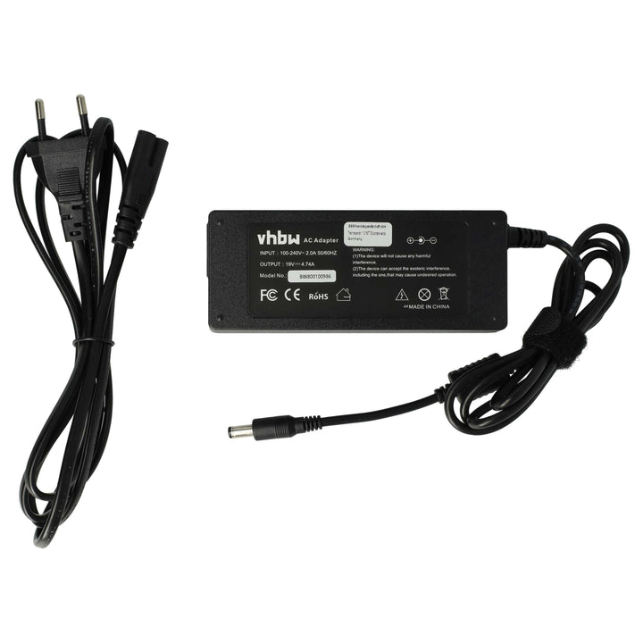 vhbw 1x Netzteil Ersatz für Acer 0335A1965, 25.10147.011, SADP-65KB für Notebook, 90 W