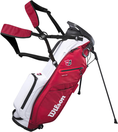 Wilson Unisex-Adult Exo Lite Golf Club Bag NS Red/ White, NS Red/ White