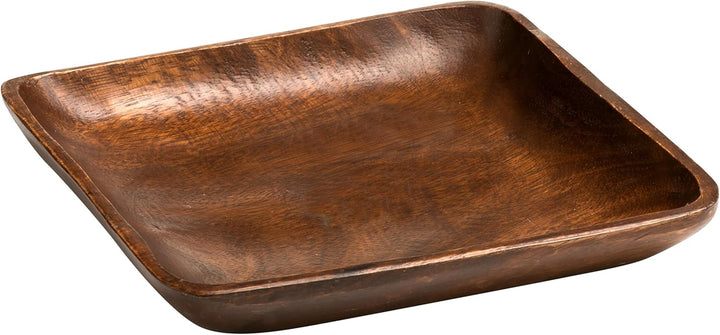 Premier Housewares Kora Servierplatte, Akazienholz, H4 x W25 x D25cm, Brown