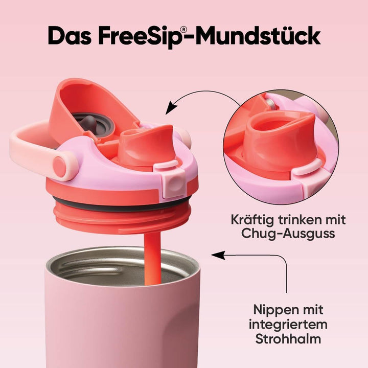 Owala FreeSip Sway Isolierte Edelstahl Trinkflasche mit Strohhalm und 2‑in‑1‑Trinköffnung, 890ml, in