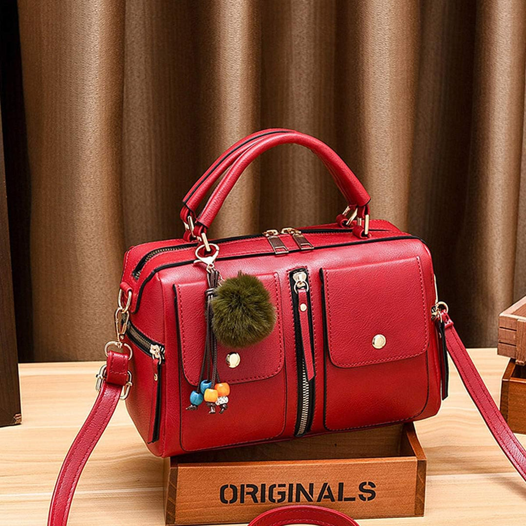 NICOLE & DORIS Damen Mode Handtaschen Modestil Kunstleder Tasche Reissverschluss Umhängetasche Damen