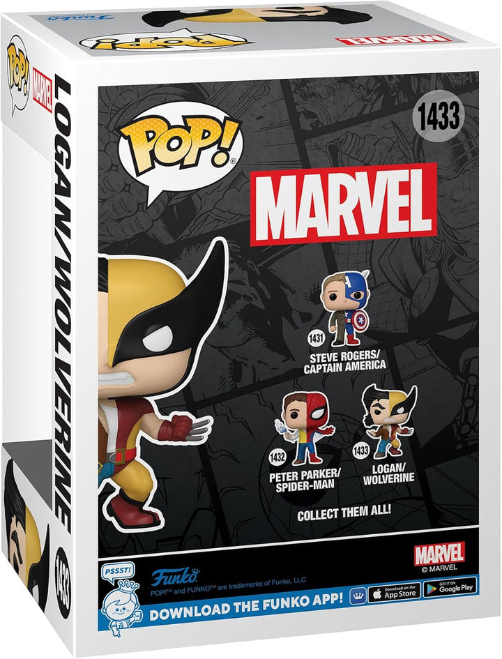 Funko Pop! Marvel: Split - Wolverine/Logan - Marvel Comics - Vinyl-Sammelfigur - Geschenkidee - Off