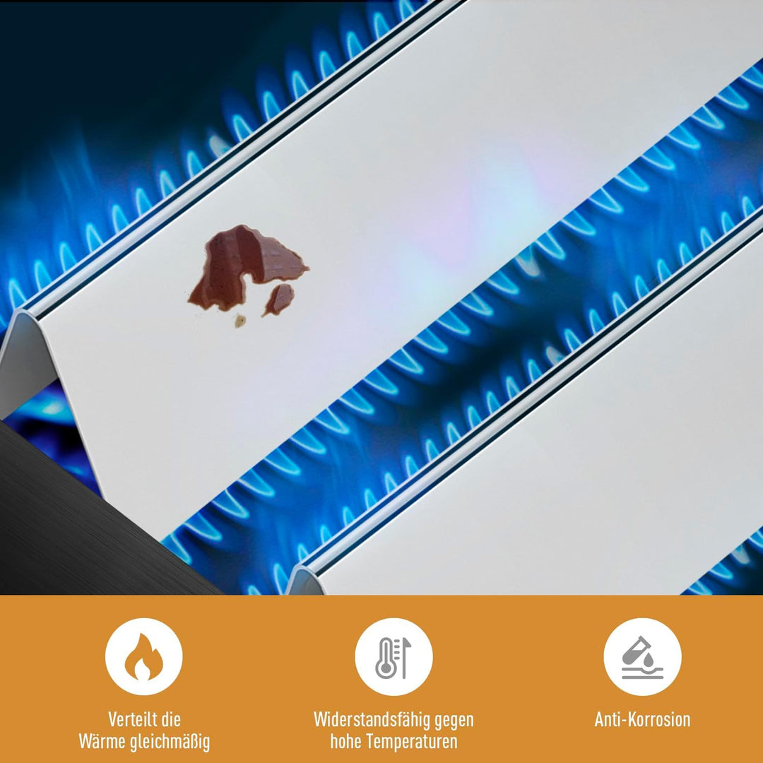38,9CM Edelstahl Flavorizer Bars für Weber Spirit I & II E210/220 S210/220 (mit vorderen Brennerknöp