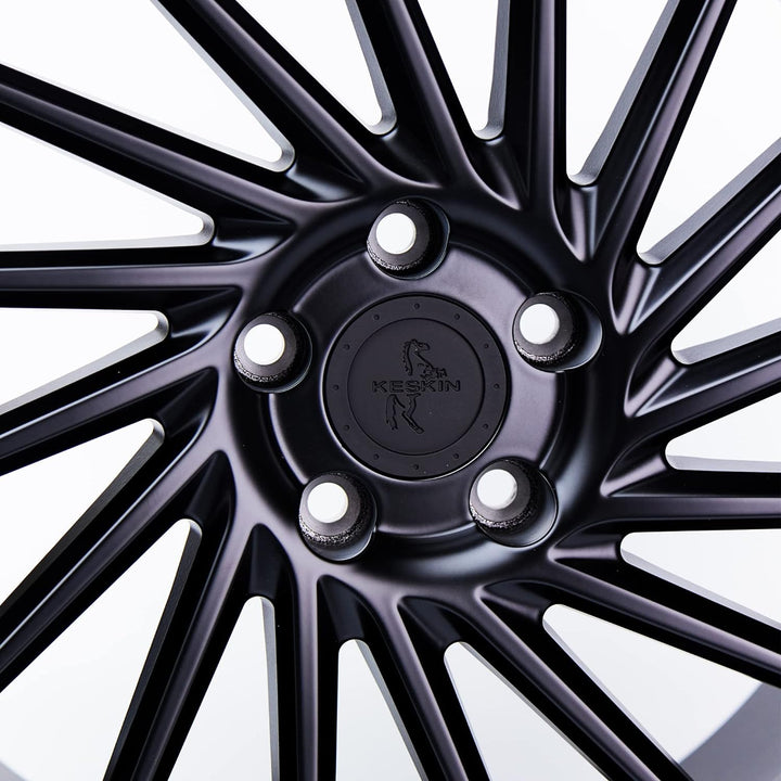 KESKIN KT17 MATT BLACK PAINTED 8x18 ET40 5.00x5x114 Hub Hole 72.60 mm - Alu felgen