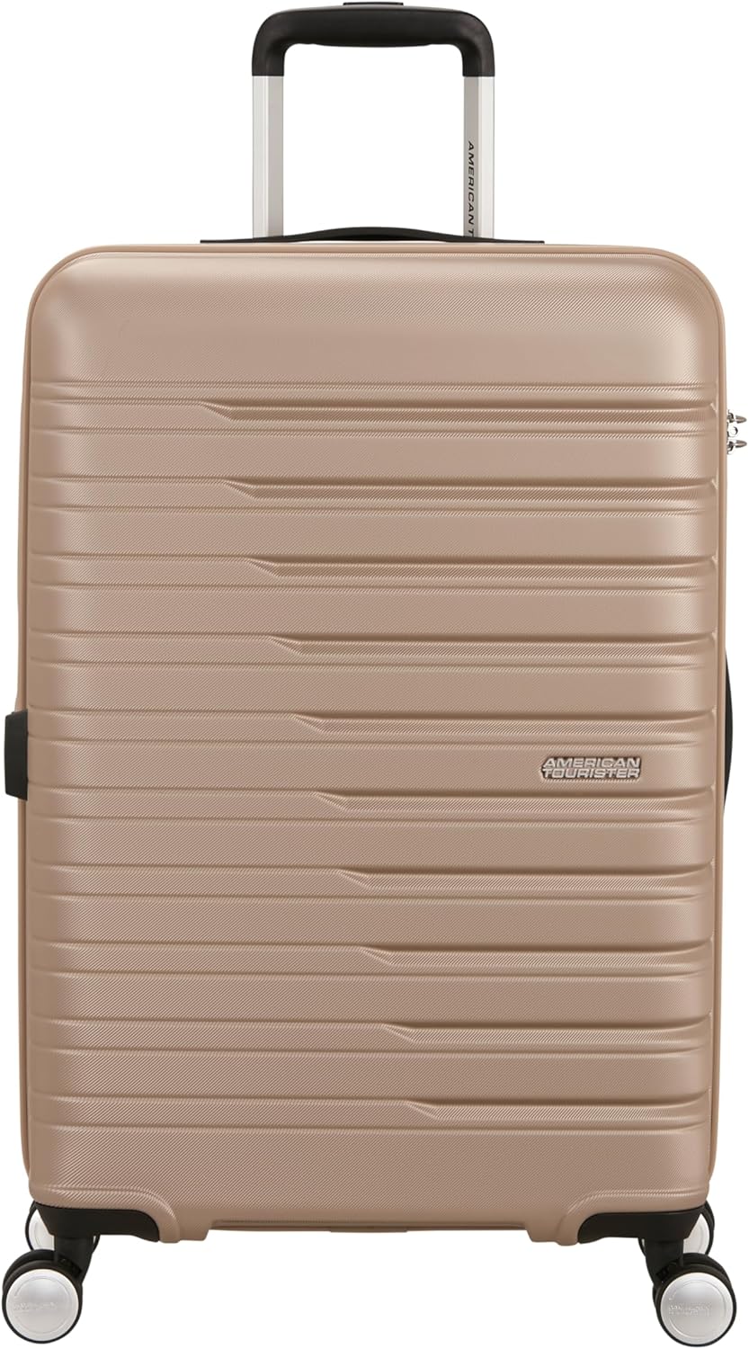 American Tourister Flashline - Hartschalenkoffer Mittelgross (67cm), Erweiterbar, Reisekoffer mit 4