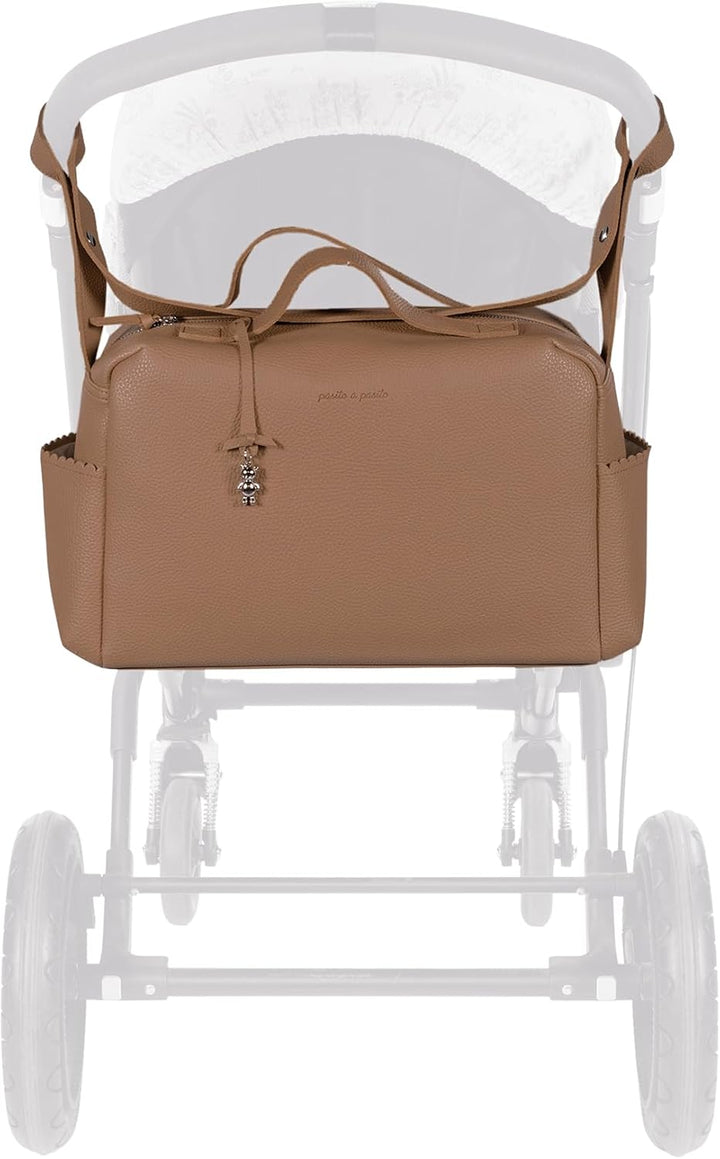 Icon Wickeltasche, Rosa oder Beige oder Grau oder Karamell, Zeitgenössisch