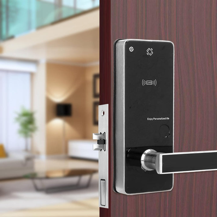 Elektronisches Türschloss Fingerabdruck, Elektrisches Zahlenschloss Haustür, Smart-Hebel-Türschloss,