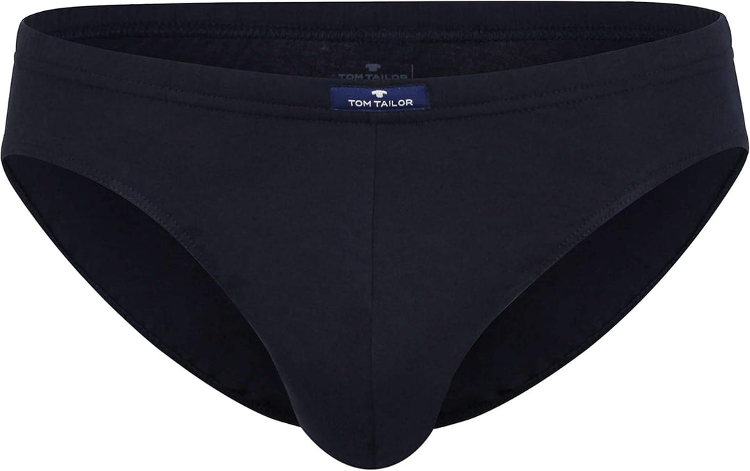 TOM TAILOR 7er Pack Herren Slips aus 100% natürlicher Baumwolle 5 Blau-dunkel-uni, 5 Blau-dunkel-uni