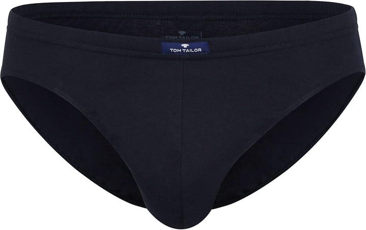 TOM TAILOR 7er Pack Herren Slips aus 100% natürlicher Baumwolle 5 Blau-dunkel-uni, 5 Blau-dunkel-uni