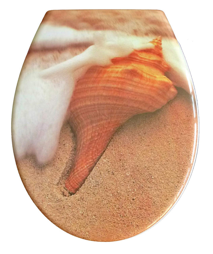 Duroplast WC Sitz Klobrille Modell Strand mit Absenkautomatik, zur Reinigung abnehmbar, 59842