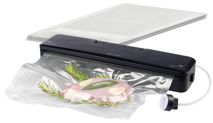 Rosenstein &amp; Söhne Vakumiergerät: 2in1-Vakuumierer für Folien bis 30 cm und Dosen, 70 kPa, 180 W (Va
