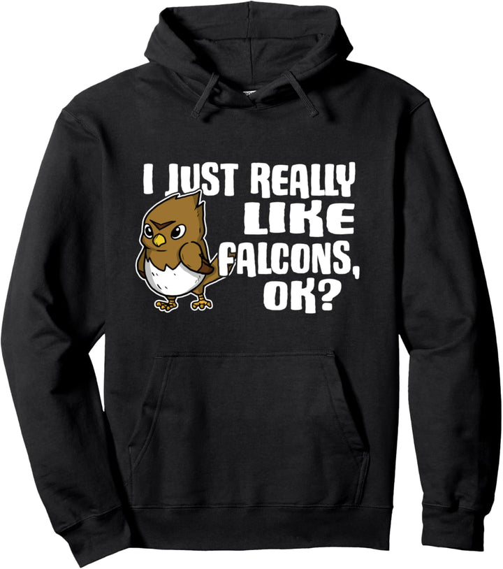 I Just Really Like Falcons Ok Lustiges Falken Kostüm Pullover Hoodie