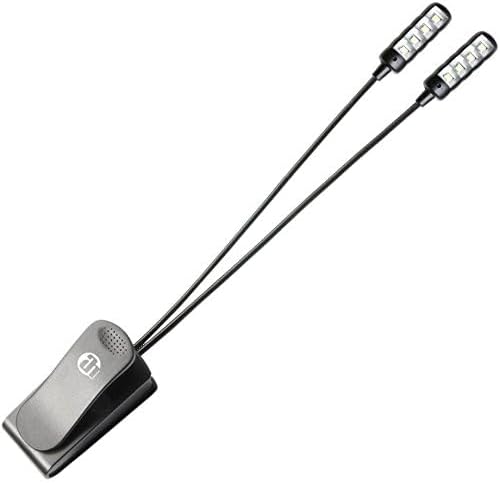 2 x ADAM HALL SLED2PRO SLED 2 Pro LED-Notenpultleuchte incl. Stecker-Netzteil, USB-Kabel (4x Leuchtd