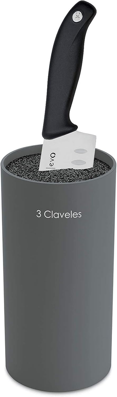 3 CLAVELES 1712 - Leerer Universalmesserblock, Farbe grau Gris, Gris