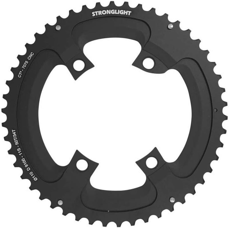Stronglight Unisex – Erwachsene Dura-Ace/DI2 ct² Kettenblat, schwarz, 1size