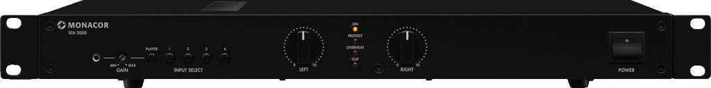 IMG STAGELINE STA-200D Stereo PA-Digital Verstärker schwarz
