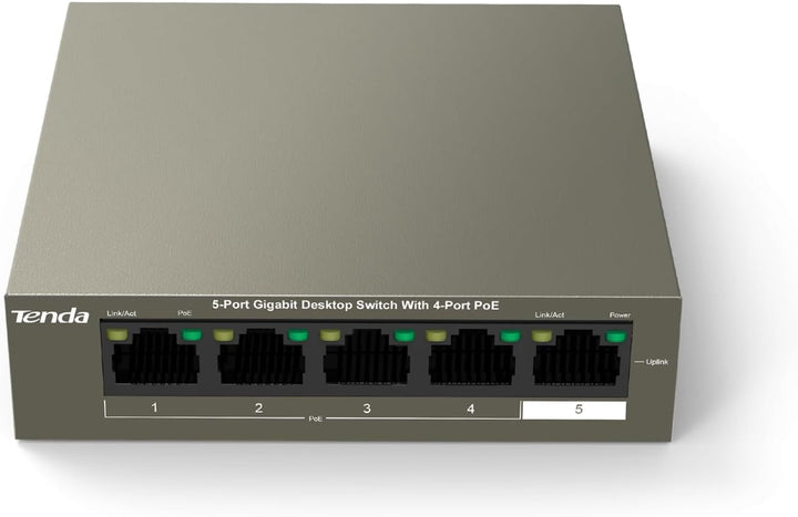 Tenda 5-Port Gigabit PoE Switch TEG1105P, TEG1105P