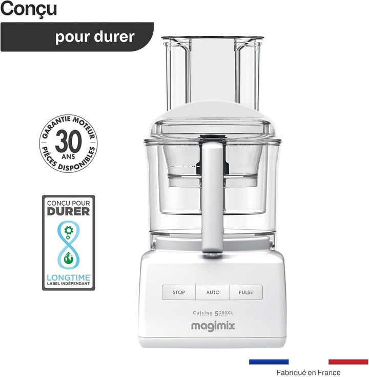 Magimix 148398 CS 5200 XL Küchenmaschine, weiss