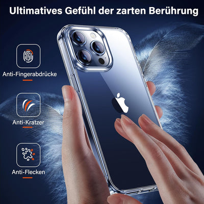 UniqueMe für iPhone 15 Pro Max Hülle, 5-in-1-Set Handyhülle für iPhone 15 Pro Max Case Rundumschutz