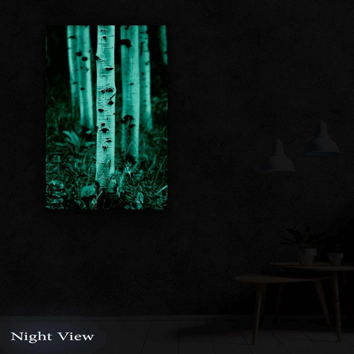 Startonight Bilder Aspen-Waldbäume, Leinwandbilder Moderne Kunst, Rot Natur Wanddeko Kunstdrucke, Wa