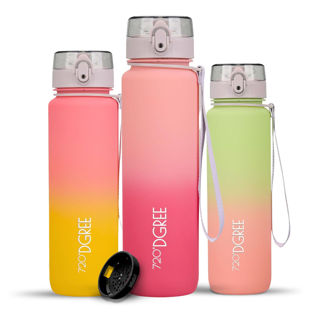 720°DGREE Trinkflasche “uberBottle“ +Sieb - 350ml, 500ml, 650ml, 1000ml, 1,5l, 2l - BPA-Frei - Wasse